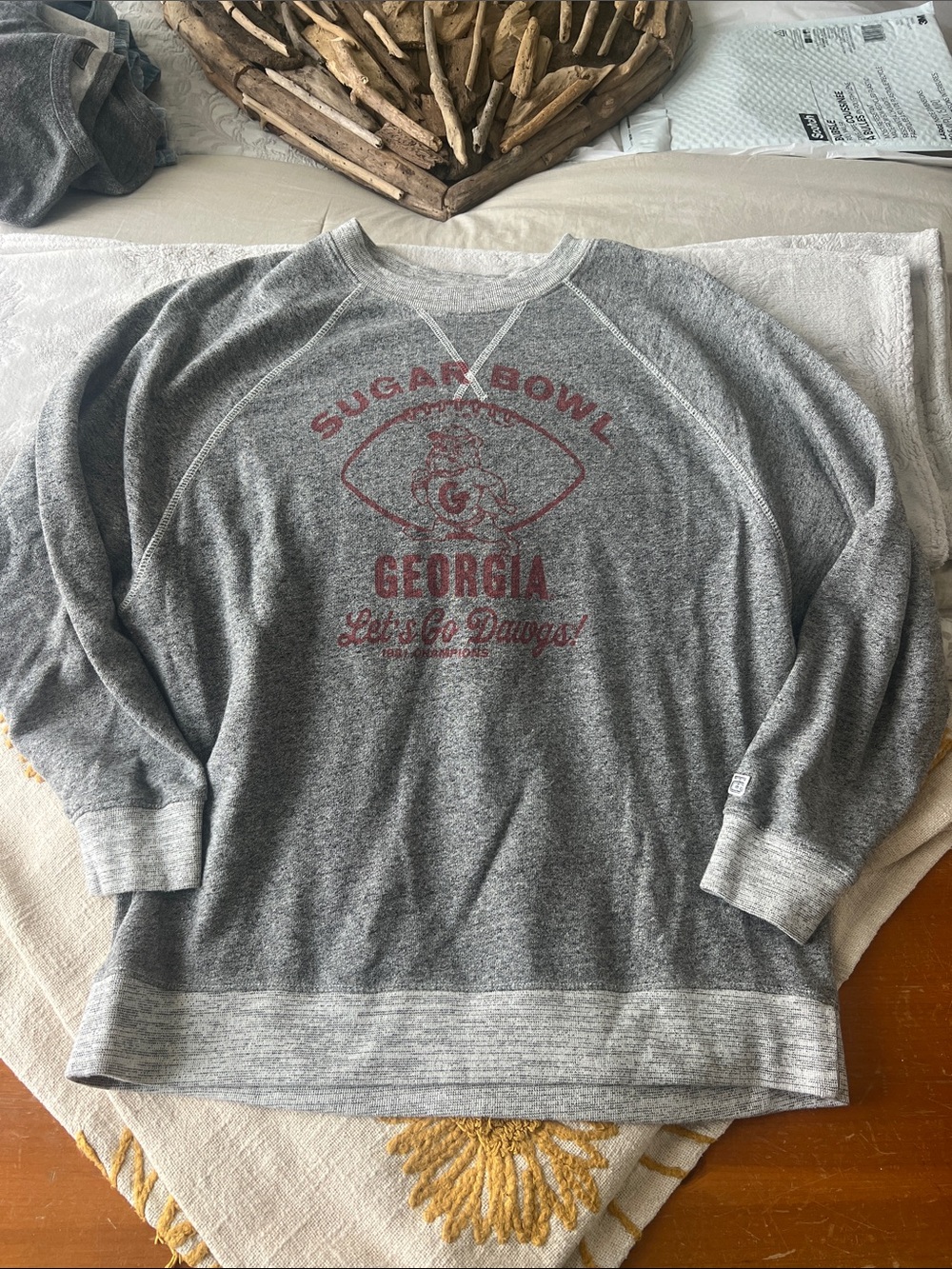 Tailgate Georgia Sugar Bowl Gray Crewneck Sweatshirt